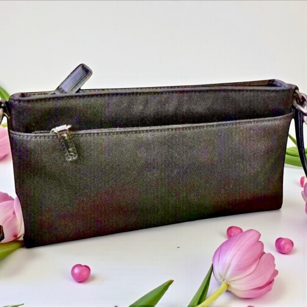 Coach Black Ballistic Nylon Wristlet Convertible to Hand Carry Handbag - Picture 6 of 11